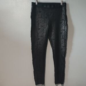 Karl Lagerfeld Paris Black Jacquard Pants